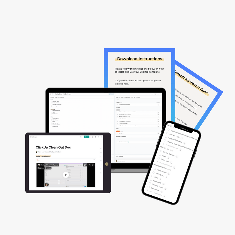 ClickUp Templates ClickUp Template Shop DaSilva Life